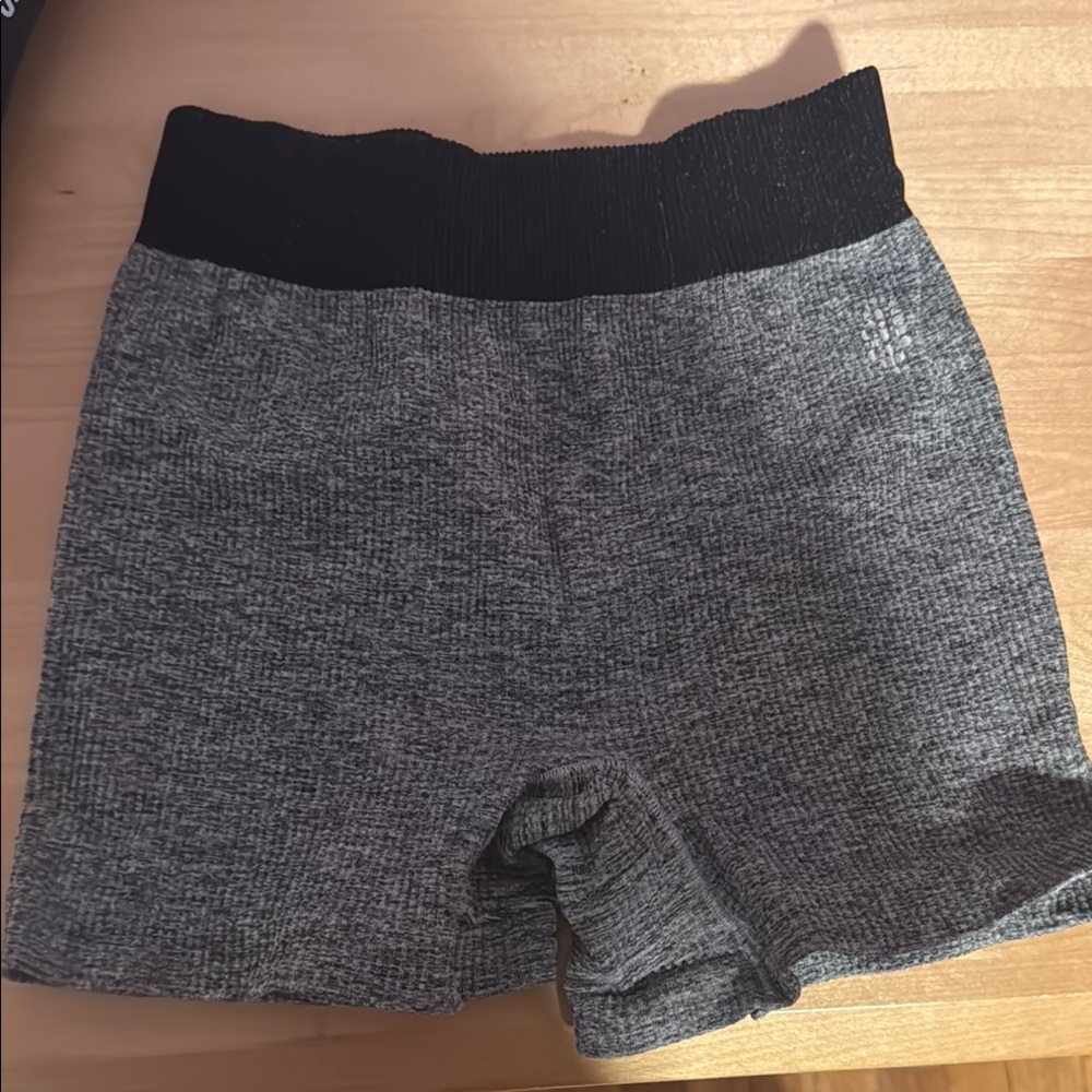 Women's Black and Gray Shorts